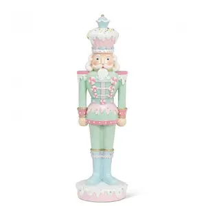 MDR Trading Inc. AB-27-CHARM-910-BLU Large Resin Nutcracker Statuette, Multi-Functional Home Decor Decoration