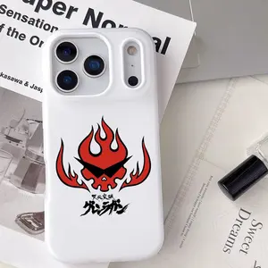 Gurren Lagann Phone Case Viral Soft Touch Silicone iPhone Case | Jelly-Like Feel Anti-Scratch Shockproof For iPhone 17–11 Pro Max Plus Mini