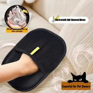 Multi-Purpose Pet Fur Remover Glove for Pet Owners Household Tool Dual-Sided Fabric Safe for Couch & Carpet Lint Removal Washable Essential Home Cleaning