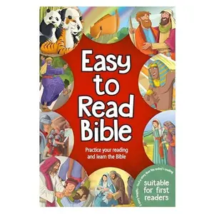 USED-Easy To Read Bible practice your reading and Learn the Bible by Jacob Vium-Olesen (Hardcover)