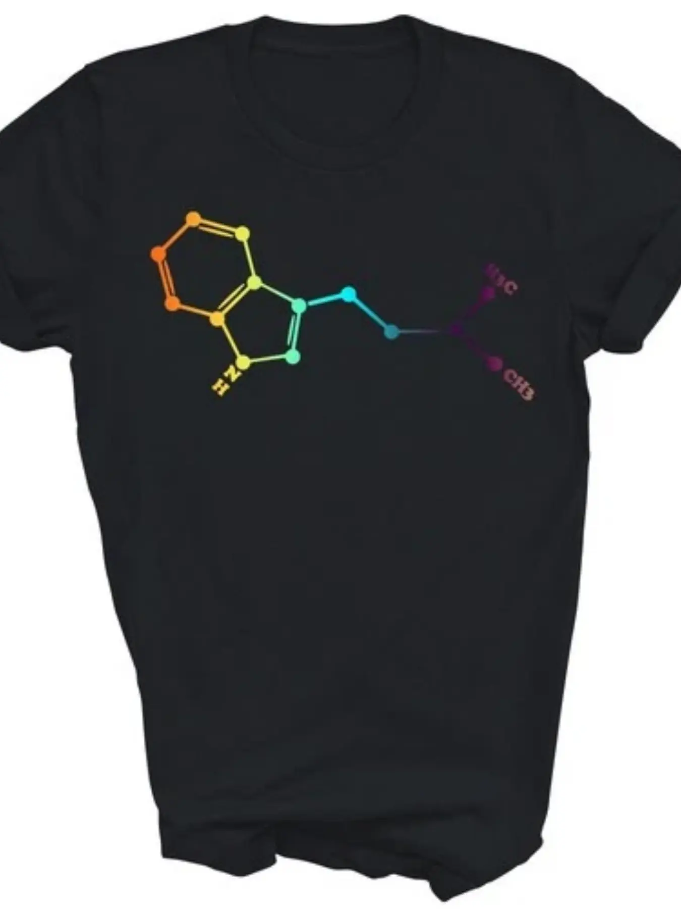 Dmt Spirit Molecule Chemistry Teacher Lover Unisex  unisex soft cotton short sleeve t shirt, vintage graphic casual tee for men women teens, perfect birthday holiday gift for camping travel gym daily street  wear