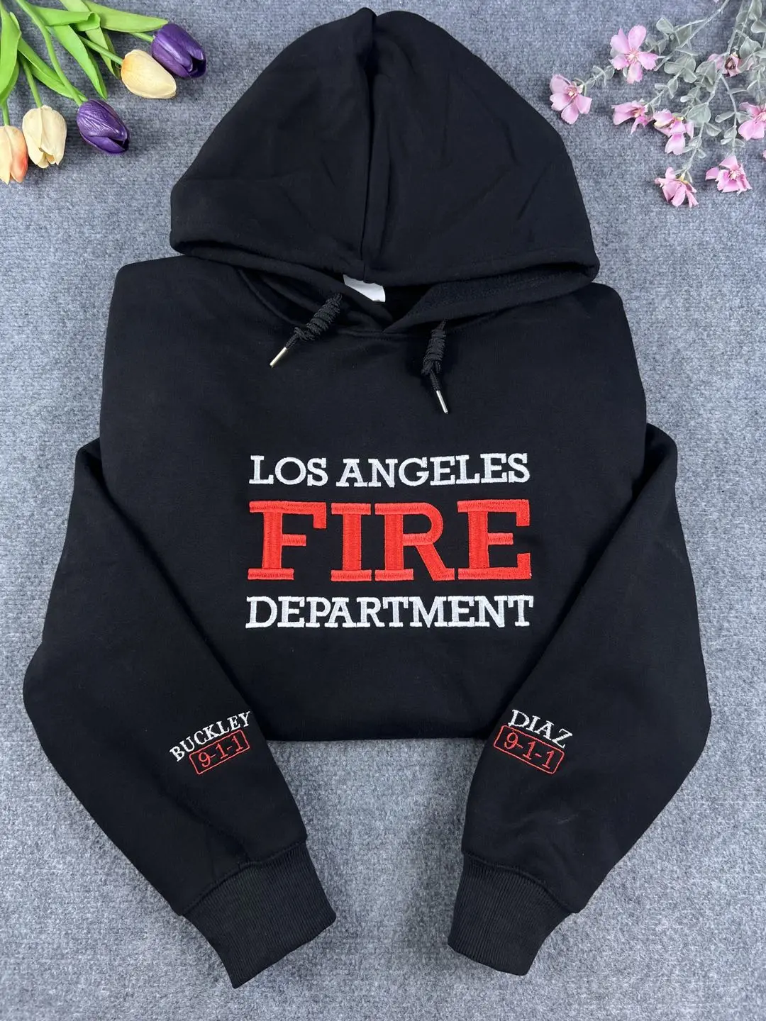 9-1-1 LAFD Embroidered Sweatshirt, Evan Buckley & Eddie Diaz Buddie Shirt, Funny Meme Crewneck, 9-1-1 TV Show Fan Gift
