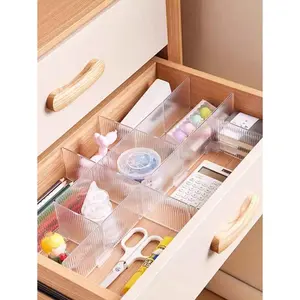 4/8pcs Acrylic Wardrobe Dividers Partition Organizer Vertical Storage Rack Shelf Inserts Boxes Clear shoe rack organizer shower organizer garage accessories dish drying rack shoe cabinet storage Transparent Drawer
