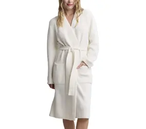 Barefoot Dreams CozyChic Luxe Robe With Rib Detail