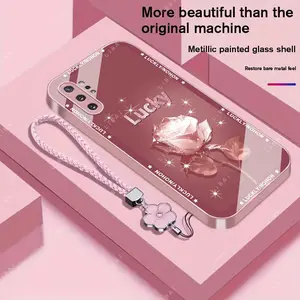 Suitable for [Galaxy Note10+]Brand new premium phone case，free beautiful four-leaf clover lanyard，available in multiple colors， beautiful and high-class eleganceexquisite YM99