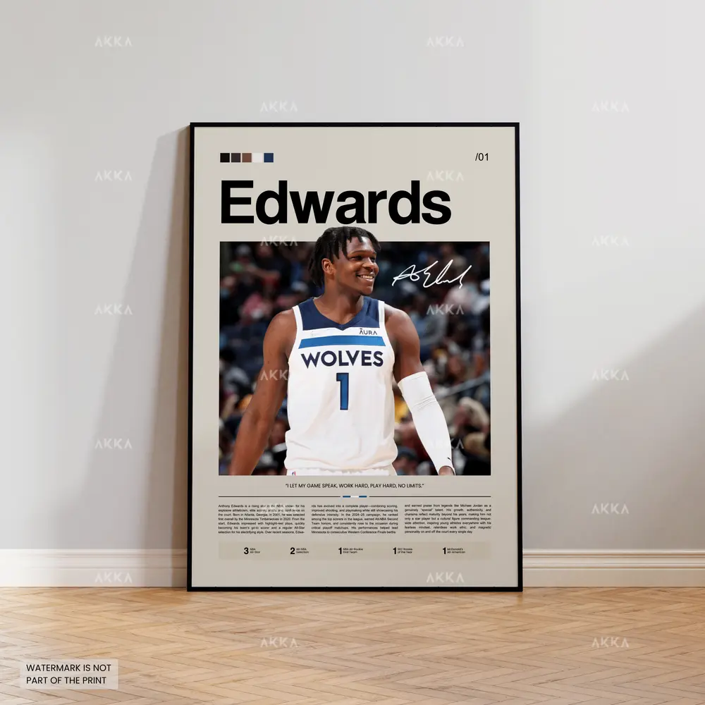 Anthony Edwards - Minnesota Timberwolves poster