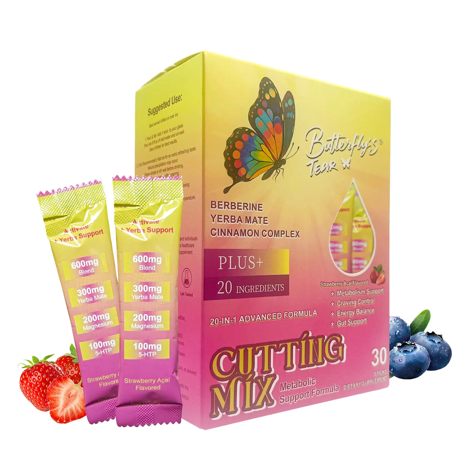 Strawberry Açaí Drink Mix – 30 Servings | Clean Daily Formula | Stay Consistent, Feel Your Best