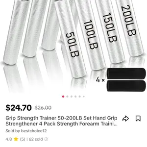 grip strength trainers 50-200lbs set hand grip