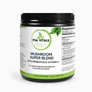 Mushroom SuperBlend - Fermented Mushroom Blend Supplement for Optimum Health - maximum bioavailability and immune support,  digestion
