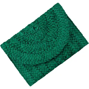 Straw Woven Envelope Clutch Purse Handbag for Women Summer Beach