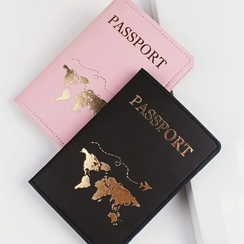 Passport Case, 2 Counts/set Fashionable Travel Passport Holder, Passport Cover, Passport Case for Women & Men, Travel Document Holder, Travel Accessories, Travel Essentials
