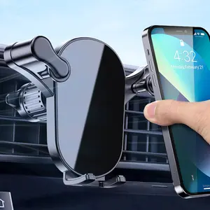 Car Phone Holder Mount 2025 Gravity Phone Mount Holder For Car Vent With Extention Long Arm Air Vent Clip Never Blocking Cell Phone Holder For Car Vent Compatible With iPhone 15 Pro Max 14 13 More