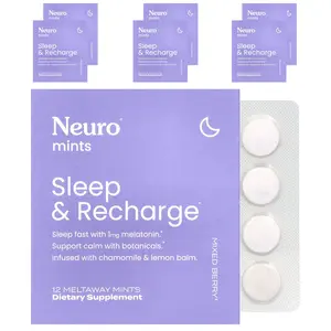 NeuroGum NeuroMints, Sleep & Recharge, Mixed Berry, 6 Packs, 12 Meltaway Mints Each NeuroGum NeuroMints, Sleep & Recharge, Mixed Berry, 6 Packs, 12 Meltaway Mints Each