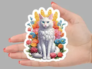 Turkish Angora Cat Sticker