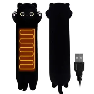 Cat Heating Pad for Period Cramps Menstrual Pain Relief, Portable Electric Heat Pads USB, Cute Stuff Stuffed Animals Funny Gifts for Women Teen Girls Cat Lovers Birthday Easter Christmas