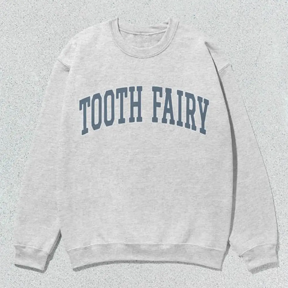 Tooth Fairy Sweatshirt – Unisex Dental Crewneck, Dentist & Hygienist Gift, Collegiate Style Sweater