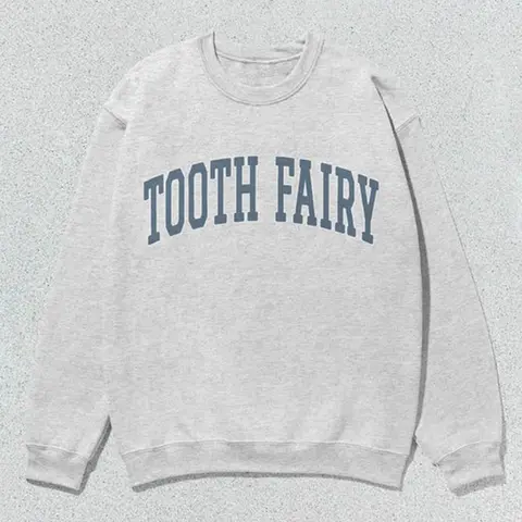 Tooth Fairy Sweatshirt – Unisex Dental Crewneck, Dentist & Hygienist Gift, Collegiate Style Sweater
