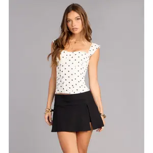Off Duty Attitude Pleated Skort