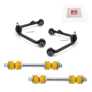 4 PC Front Upper Control Arm and Front Stabilizer Bar Link Kit GDX  97446MT