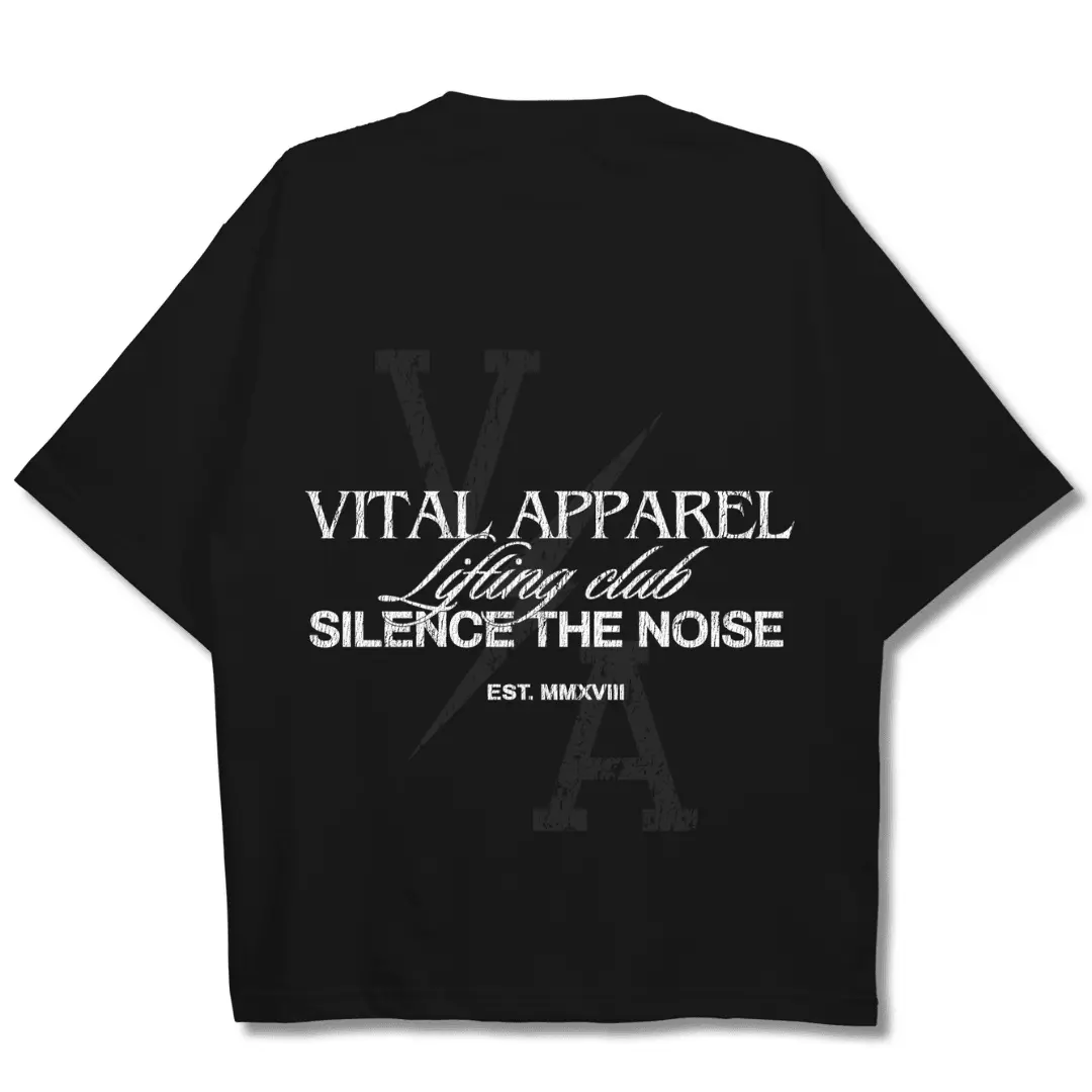 Oversized Pump Cover T-Shirt - Silence The Noise