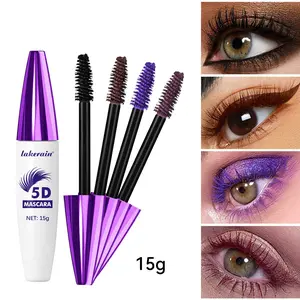 1Pcs 5D three-dimensional voluminous lengthening makeup curling mascara, waterproof, long and curly, durable, not easy to make up, eye black, Womens cosmetics, holiday gift