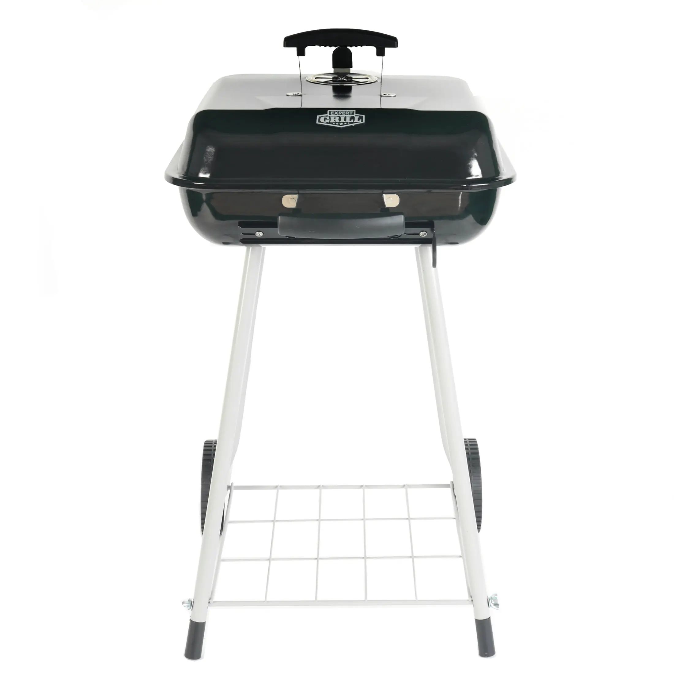 Expert Grill 17.5 Inch Charcoal Grill with Wheels and Adjustable Dampers