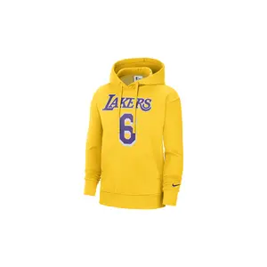 NBA LA LAKERS LEBRON JAMES #6 FLEECE HOODIE "Yellow" DB1181 728