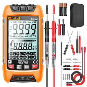 Digital Multimeter Smart Testers TRMS 9999 Counts Anti-burning Ohm Amp Volt meter Measures NCV,AC/DC Current/Voltage,Resistance,Continuity,Capacitance,diodes,Auto-ranging Electrical Tools