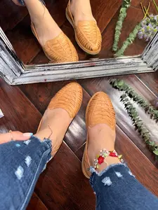 Huarache Sandal Boho Hippie Vintage - Mexican Style - Colorful Leather - Mexican Huaraches