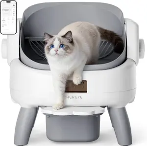 Smart Self-Cleaning Litter Box for Multiple Cats with App Control & Odor Control