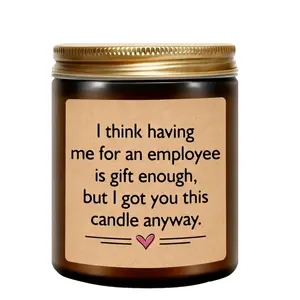 Christmas Thank You Gifts for Women - Long Lasting Vanilla Lavender Candle  - Inspirational Birthday Gifts for Women Coworkers Friend Teachers Nurses Boss Employees, Appreciation Gift Idea, Home Decor Gift