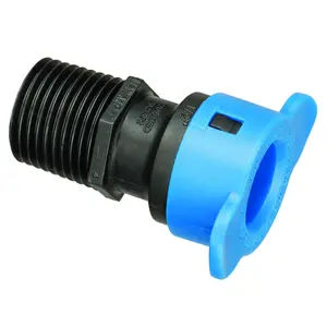 Orbit Irrigation 7572449 0.5 in. Blu-Lock MPT Adapter, Black & Blue