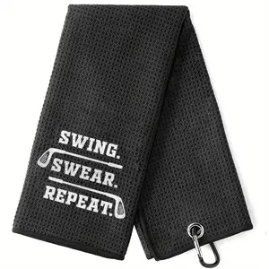 Funny Golf Towel, Embroidered Golf Towel, Golf Bag Clip Gift for Men or Women, Husband Boyfriend Dad, Golf Fan Accessories, Golf Accessory