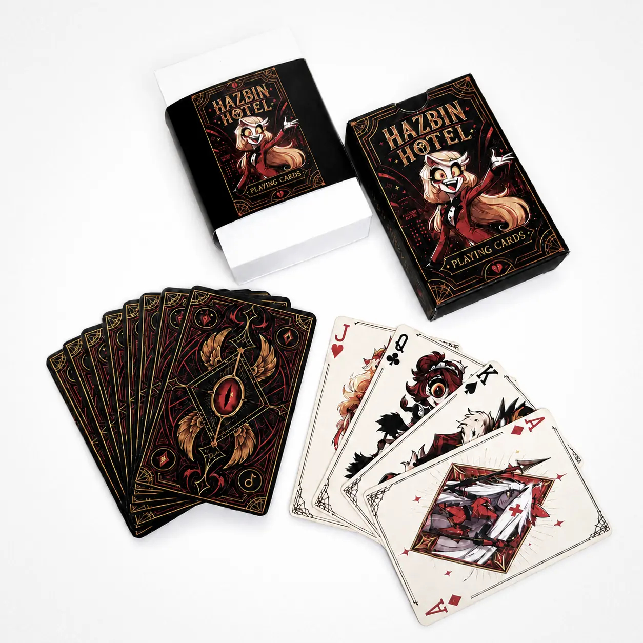 Hazbin Hotel and Helluva Boss Playing Cards, Vivziepop Art Poker Deck, Collectible Gift Idea for Fans