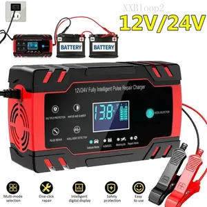 Charger 10-Amp 12V and 24V Smart Car Battery Charger, Battery Maintainer Trickle Charger, and Battery Desulfator with Temperature Compensation