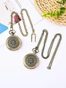 Natural Obsidian Scrying Mirror with Golden Tone Chain, Crescent Moon & Star Design for Divination, Meditation, Feng Shui, Spiritual Healing