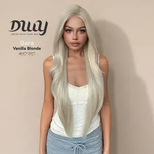 Dara - NEW! DWY Mono Lace Front Free Part Long-Length Wavy Blonde Glueless Synthetic Wig for Women 28 Inches Autumn Outfits Blonde Wigs Curly Wavy Blonde,summerhairstyles