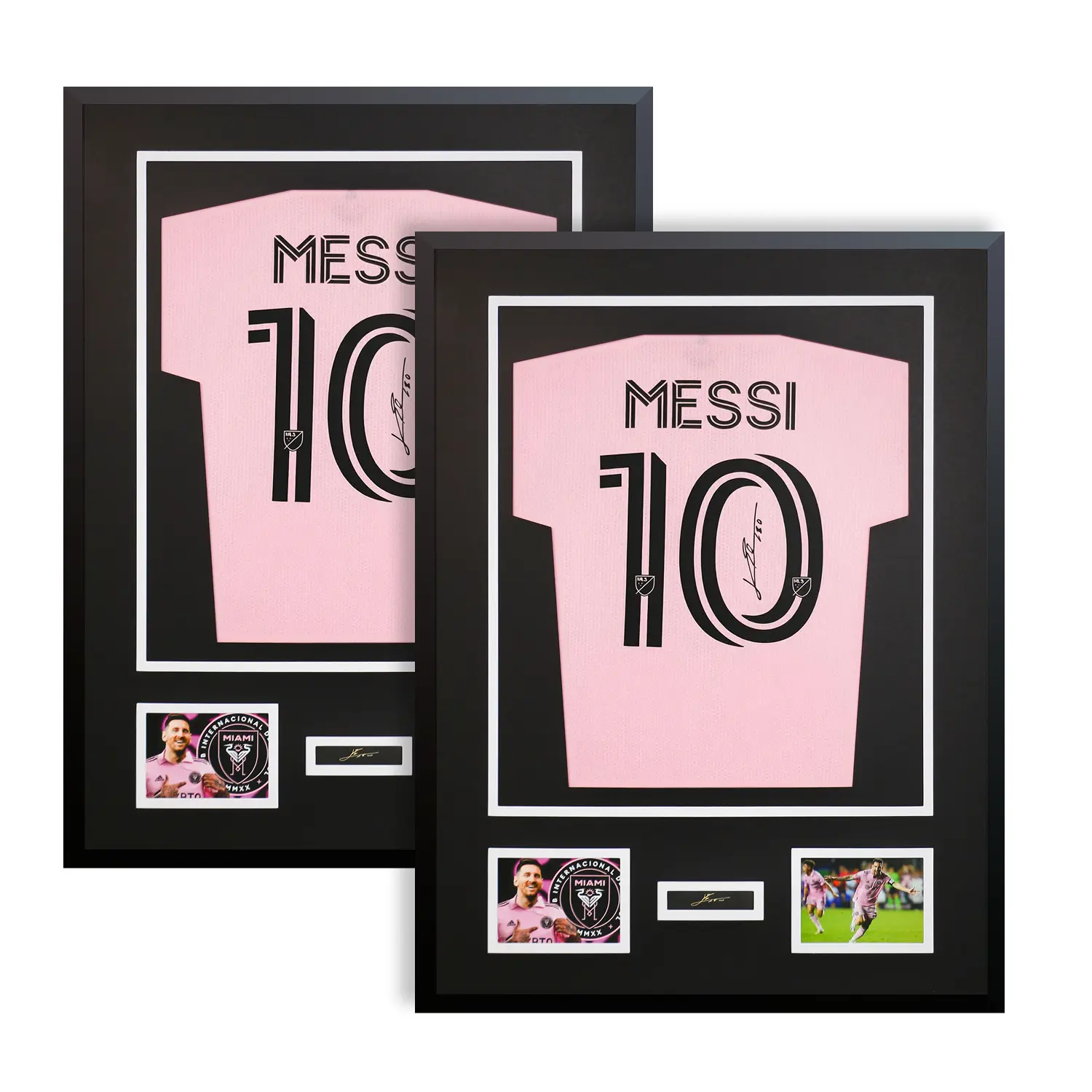 CCDCC 2-Pack Minimalist Rectangular Sturdy Metal Frame Soccer Jersey Display Case - 31.5"x23.6" Dustproof Glass, Modern Home Decor Picture Frame