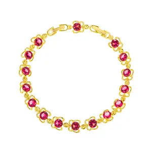 Butterfly-R, by Capricorn Cat Jewelry. Beautiful Ruby-Gem-color Bracelet for women, personalized Bracelets, New Style Daily Auspicious, Engagement, Daily, Anniversary