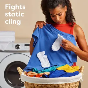 Bounce OutdoorFresh Dryer Sheets - 80 Count, 6.4 x 9 Inches, Toss Away Wrinkles & Static, 162 x 228 mm