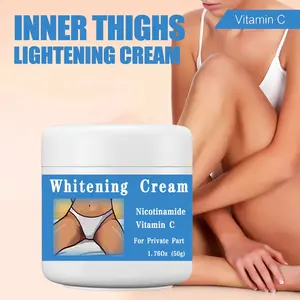 50g Whitening Cream with Vitamin C, Moisturizing, Suitable for Genital Area, Underarms, Joints, 1.76 Oz, Flammable Aerosol, Not Ca Prop 65 Listed