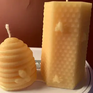 Miel de Mala Honeycomb And beehive candle Smokless