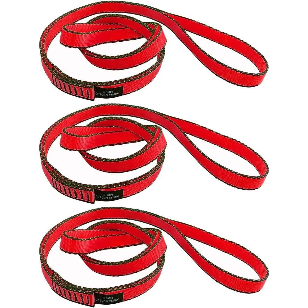 High-Tenacity Nylon Climbing Slings Runners - 18MM, 23 kN Strong Webbing Straps for Rock Climbing, Mountaineering, Multi-Purpose Tactical Kit Builders’ Outdoor Accessories