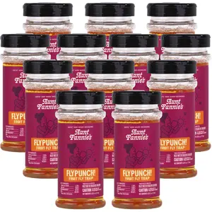 Aunt Fannie's FlyPunch Fruit Fly Trap for Indoor and Kitchen Use, Pack of 12