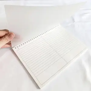 1 PVC soft cover coil notebook - Horizontal column layout design, B5 size, suitable for study notes | work records | DIY diaries | mind maps, applicable to students and office workers