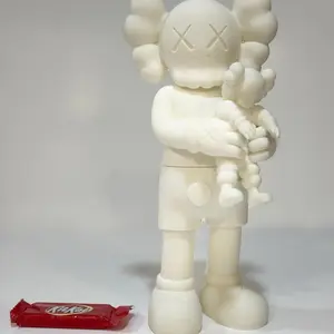 10 Inches Tall Kaws Inspired Display Art Figurine for Modern Interior Design Home Decor