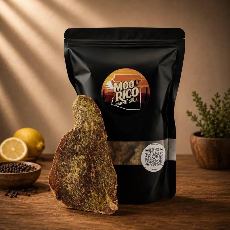 Lemon Pepper Carne Seca (Dehydrated Beef Jerky)