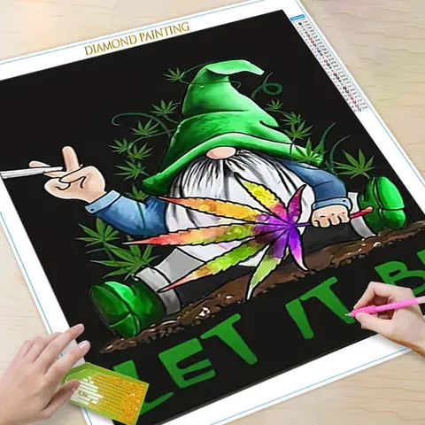 Cartoon Pattern DIY Diamond Arts Colorful Painting Kit without Frame, DIY 5D Diamond Arts Colorful Painting Kit, Wall Art Decor for Home Bedroom, Crafts, Diamond Painting Kits