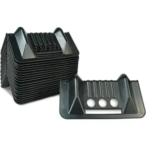 20 Pack Black Flatbed Edge Protectors for Cargo Loads Corner Protectors Flatbed Used Together with Webbing to Protect Cargo