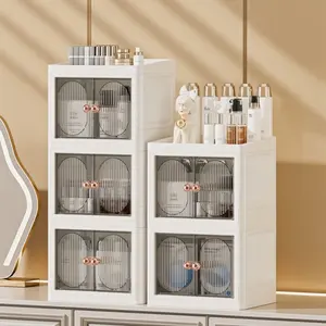 Large Capacity Cosmetic Storage Box, Multilayer Storage, Desktop Makeup Organizer, Skincare Rack, Bathroom Shelf, Multi-Functional Beauty Holder, Multifunctional Organizer